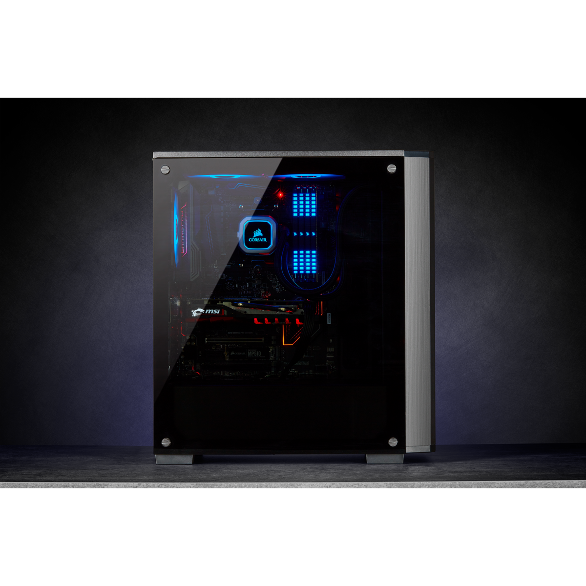 Corsair Carbide Series 175R RGB Tempered Glass Mid-Tower ATX Gaming Black Cabinet