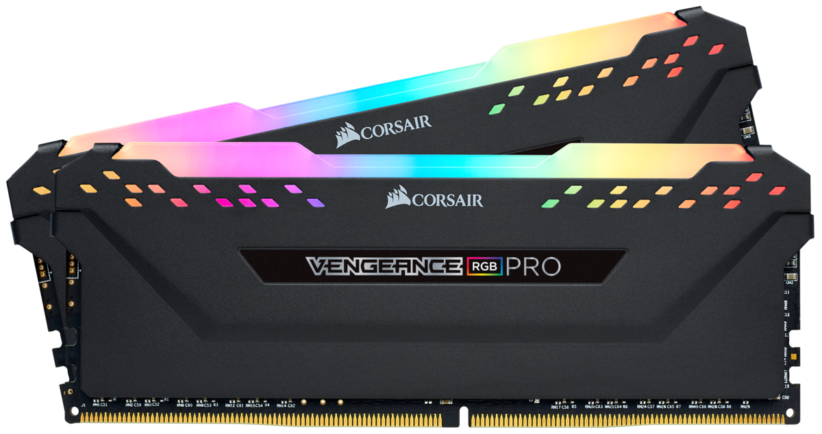 Corsair VENGEANCE RGB Pro 32GB (2 x 16GB) DDR4 DRAM 3600MHz C18 Memory Kit Black