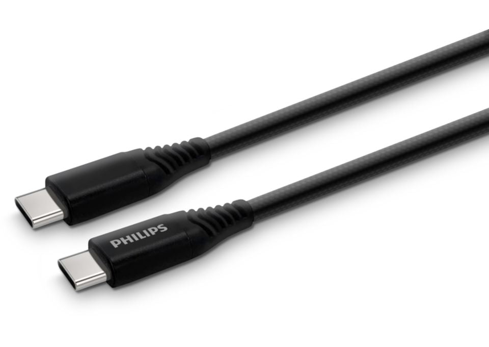 PHILIPS 1.2 M, BRAIDED, USB C TO C CABLES, USB 3.0-DLC5204C/00