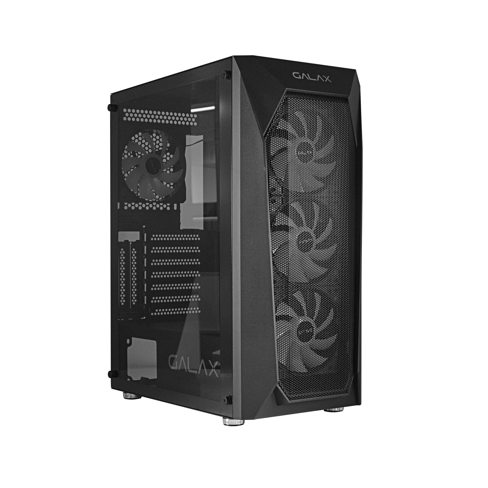 GALAX Revolution 05 RGB Cabinet, Mid Tower, Color Black and White-Cabinets-Galax-Black-computerspace