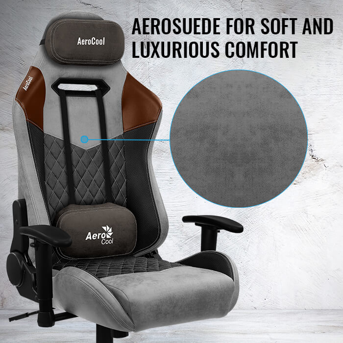 Aerocool Gaming Chair Duke Ash Black / Race-cushion-V1