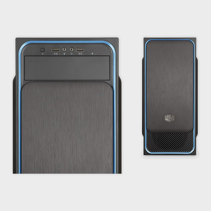 Cooler Master MasterBox E500L Blue, Metal Side Panel Cabinet