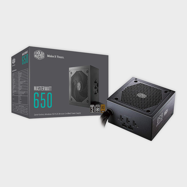 Cooler Master MW Semi-Modular 650W A/UK Cable  Power Supply