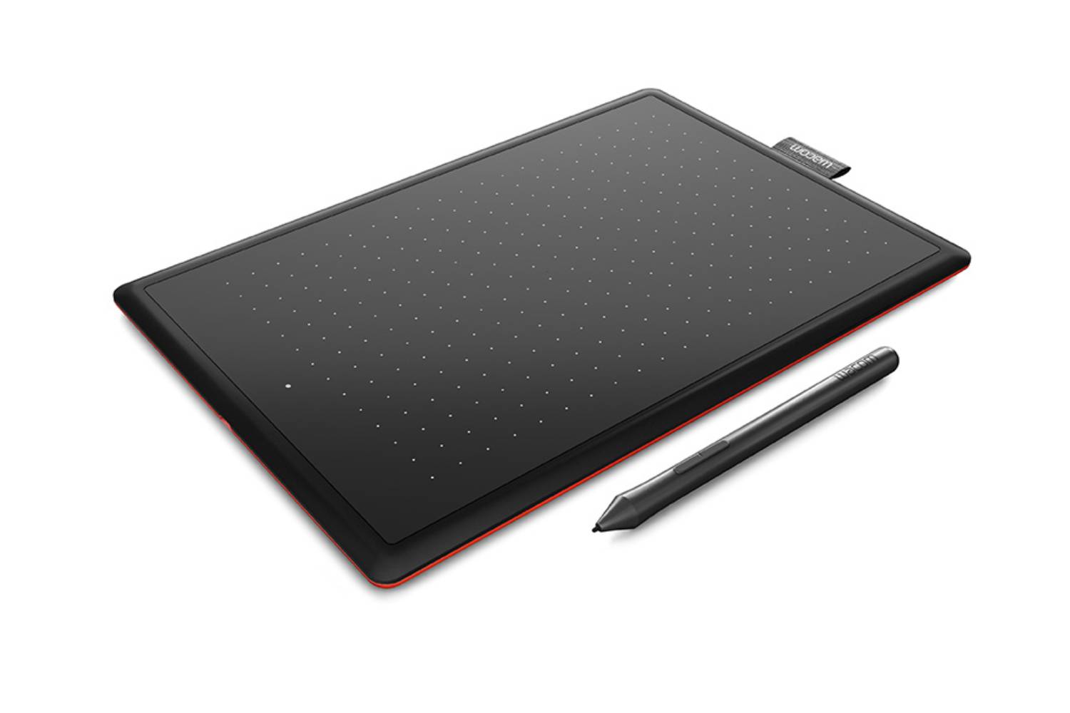 Wacom One by CTL-672 Medium 8.5-inch x 5.3-inch Graphic Tablet (Red/Black)
