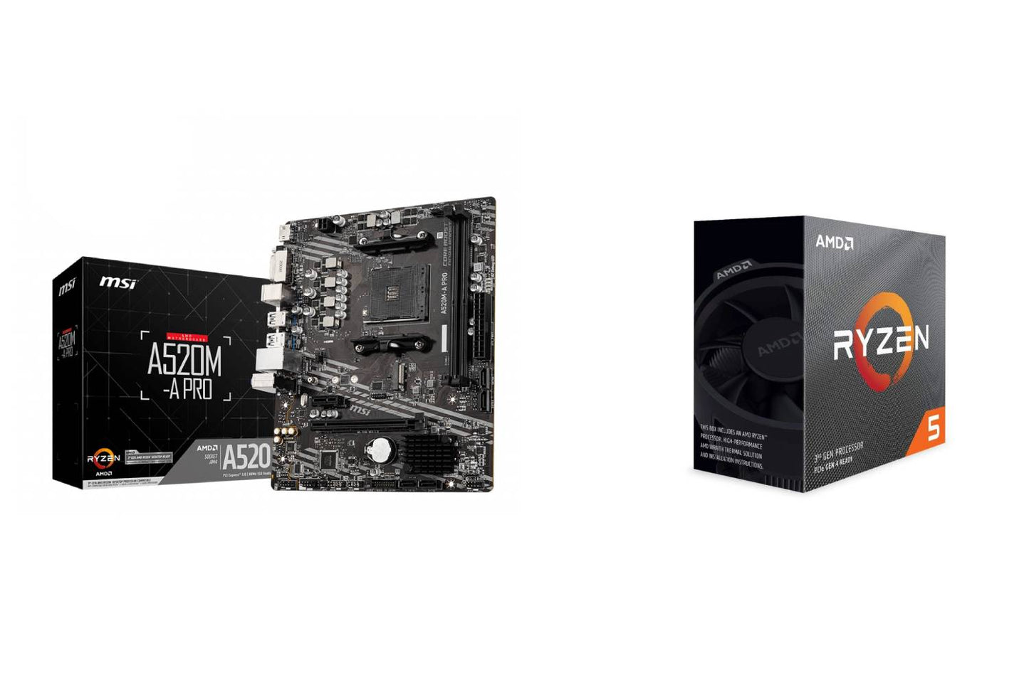 AMD Ryzen 5 3500X + MSI A520M-A PRO Gaming Motherboard Combo kit