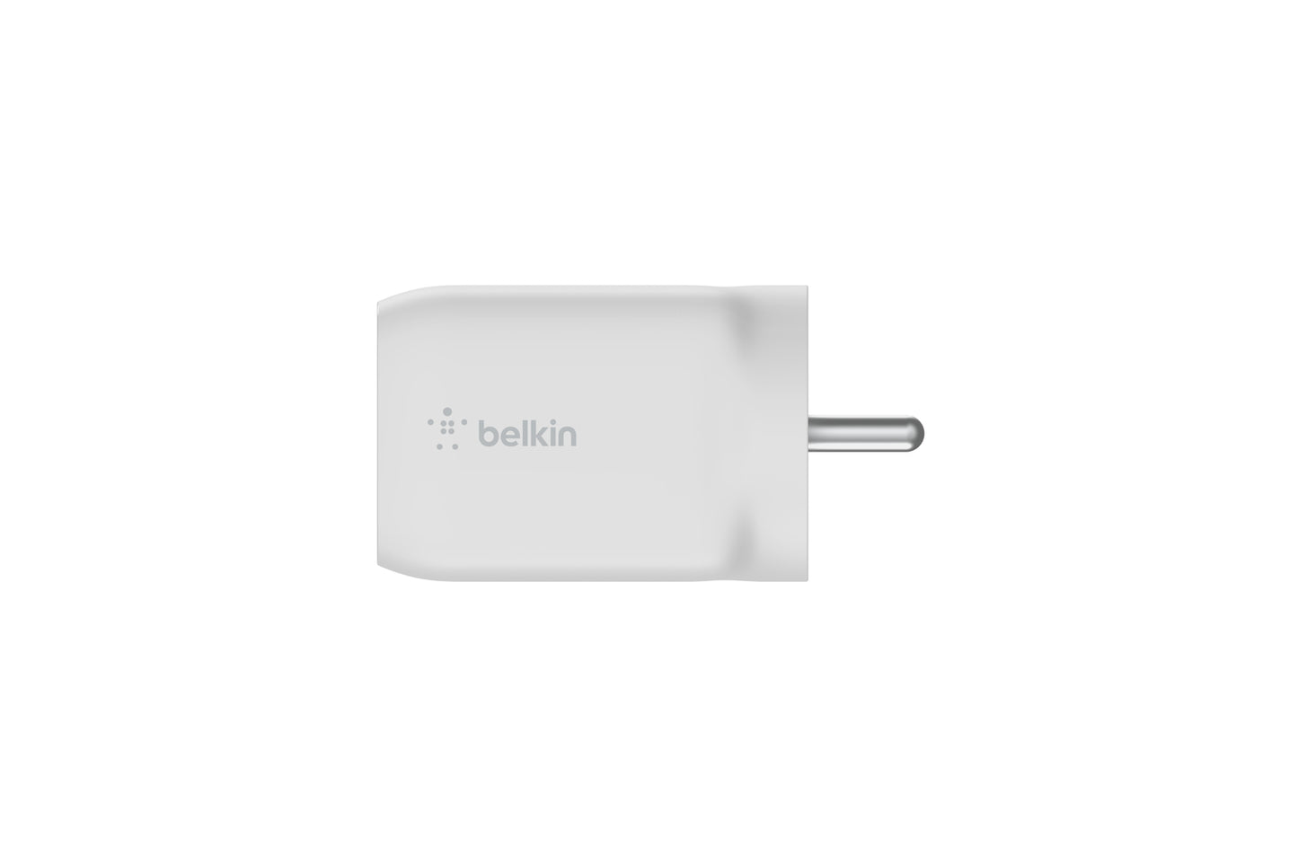Belkin 65W GaN Dual USB C PD 3.0 Fast Charger with PPS Technology, Compact Size, USB-C, Type C Fast Charger for iPhone, MacBook Air, iPad Pro, Pixel, Galaxy, More Devices – White-Power Adapters & Chargers-computerspace