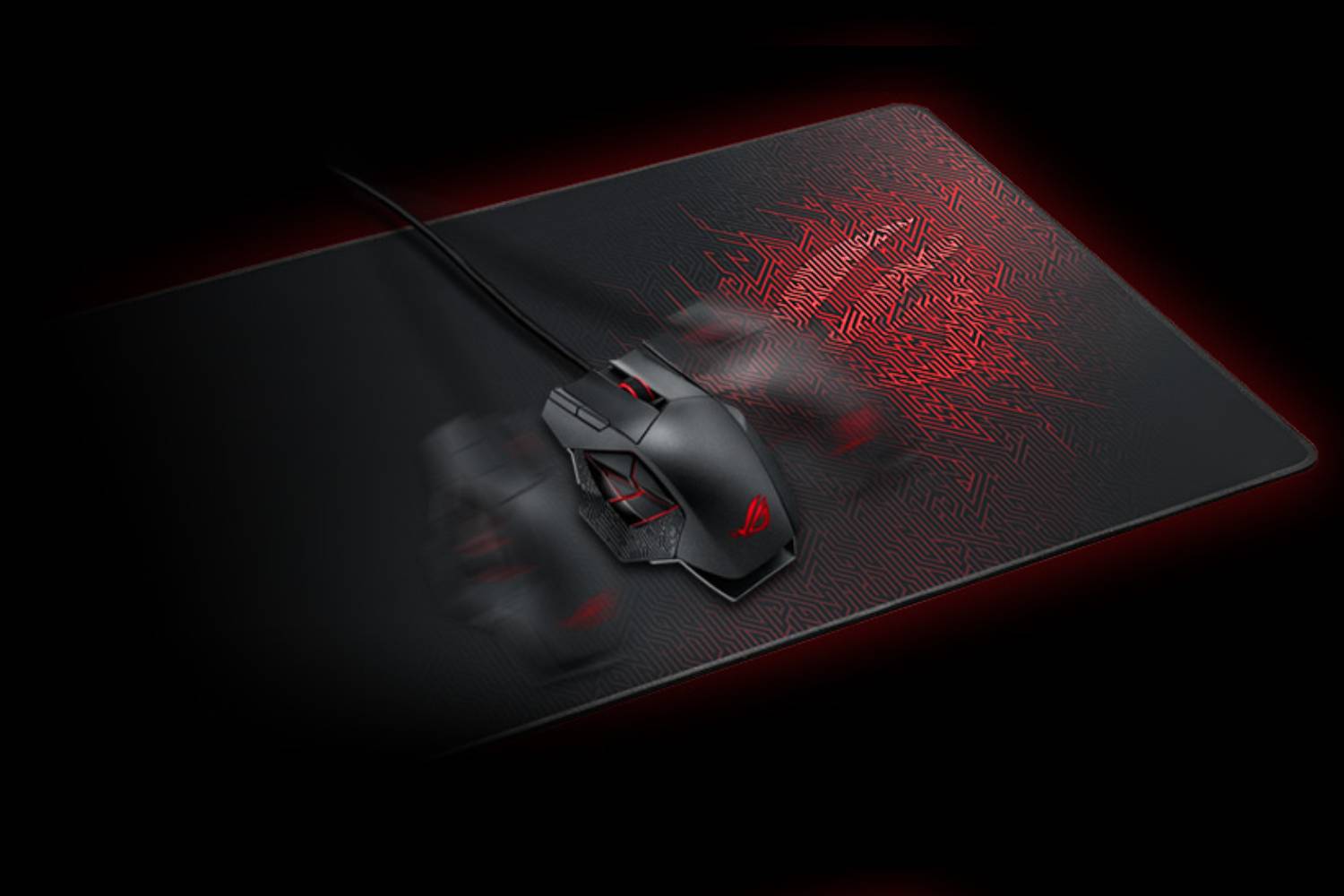 Asus ROG Sheath Gaming NC01-1A Table Support and Extra Large Mouse Pad (Black/Red)