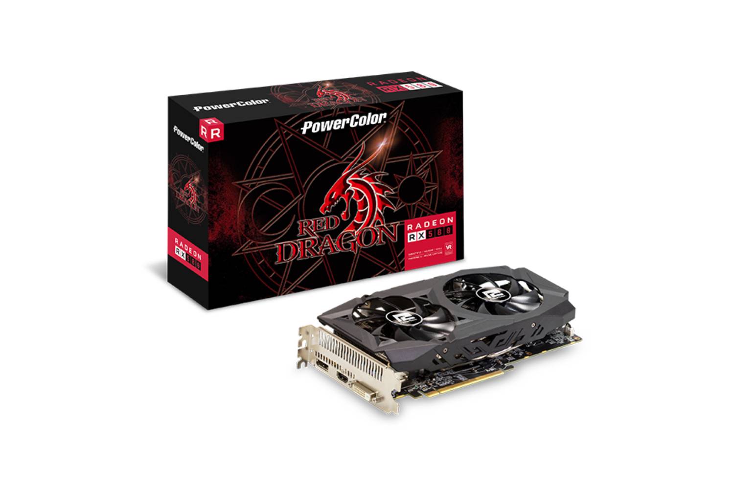 PowerColor Red Dragon Radeon RX 580 8GB GDDR5 AXRX 580 8GBD5 DHDV2/OC