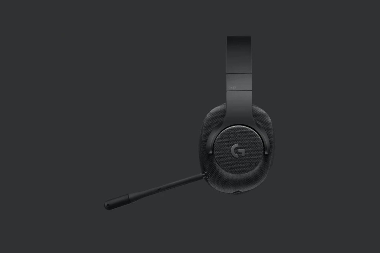 Logitech G433 7.1 Surround Wired Gaming Headset - Black