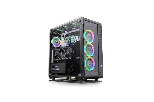 Thermaltake Core P6 Tempered Glass Mid Tower Chassis cabinet - black-CABINETS-Thermaltake-computerspace