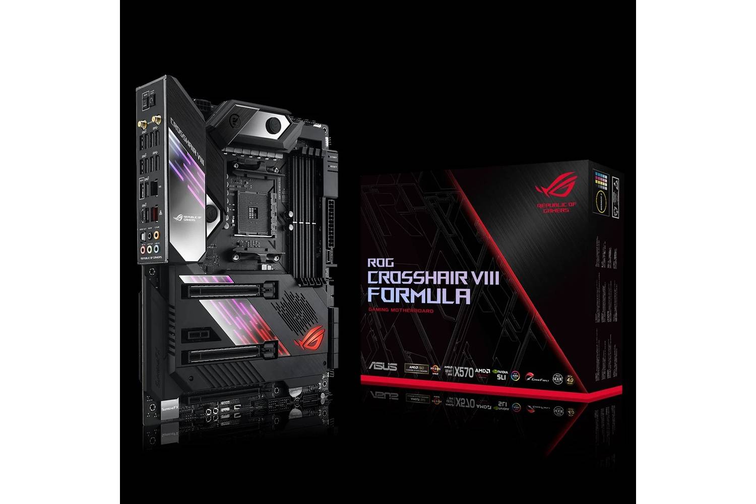 ASUS ROG Crosshair VIII Formula AMD X570 ATX gaming motherboard-Motherboard-ASUS-computerspace