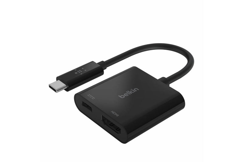 Belkin USB-C TO HDMI + Charge Adaptor up to 60W of Power Delivery AVC002BTBK