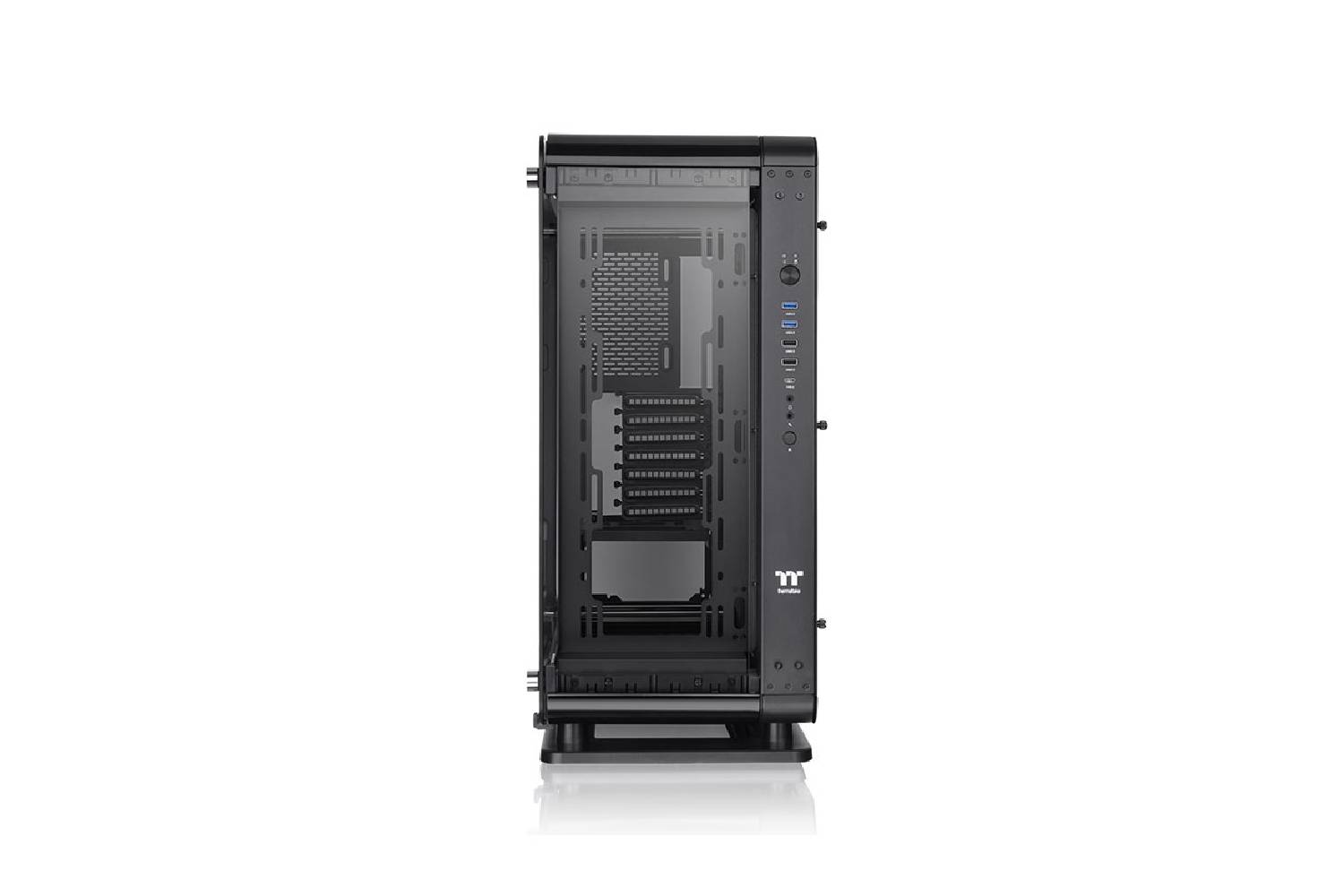 Thermaltake Core P6 Tempered Glass Mid Tower Chassis cabinet - black-CABINETS-Thermaltake-computerspace