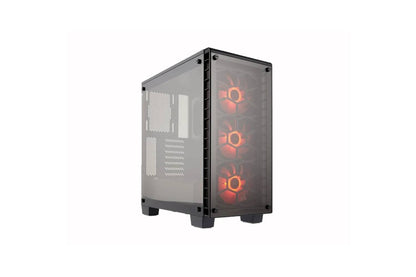 CORSAIR CRYSTAL SERIES 460X BLACK RGB MID TOWER TEMPERED GLASS CABINET