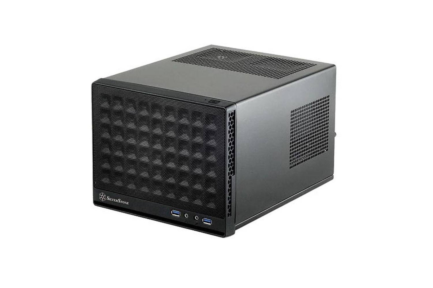 Silverstone Computer Case with Mesh Front Panel,Black (SG13B)