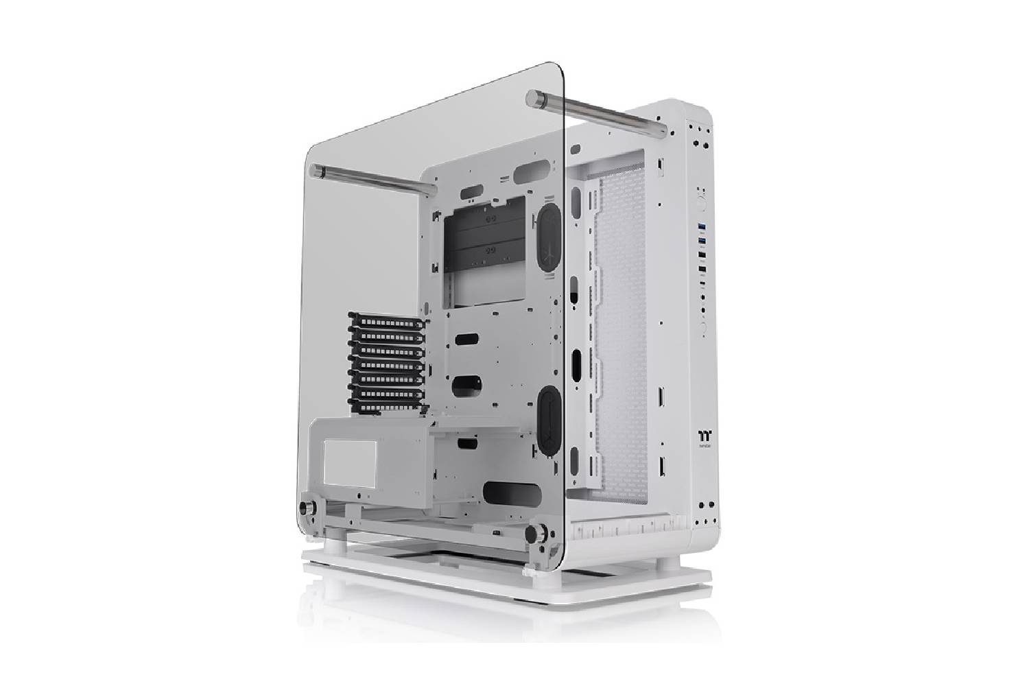 Thermaltake Core P6 Tempered Glass Mid Tower Chassis cabinet - white-CABINETS-Thermaltake-computerspace