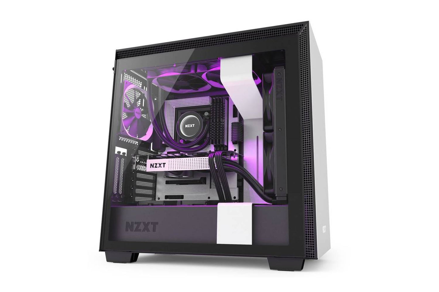 NZXT H710i Matte White Tempered Glass Cabinet