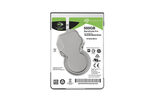 Seagate Barracuda Pro SATA HDD 500GB 7200RPM 6Gb/s 128MB Cache 2.5-Inch Internal Hard Drive