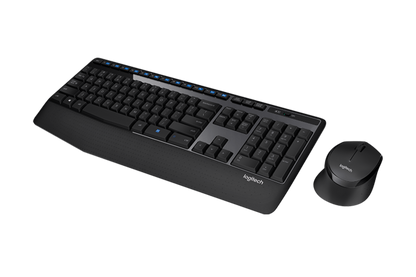 Logitech MK345 Wireless Keyboard and Mouse Combo (Black)