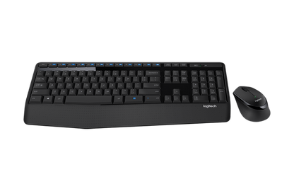 Logitech MK345 Wireless Keyboard and Mouse Combo (Black)