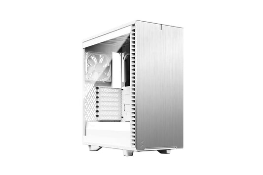 Fractal Define 7 Compact Light Tempered Glass White Cabinet