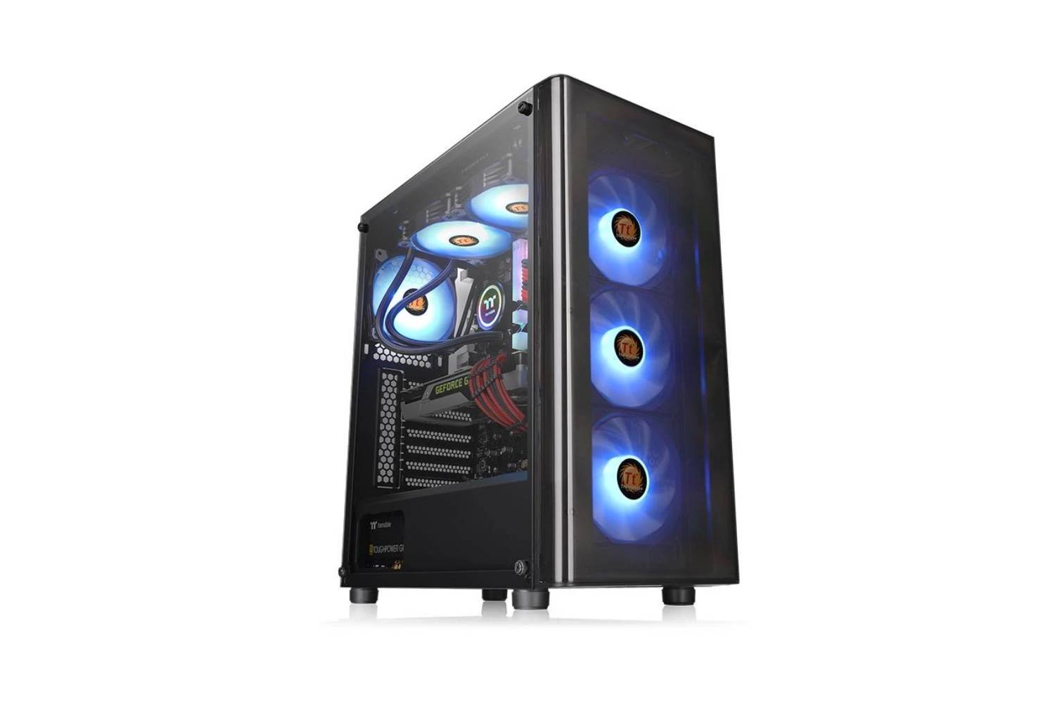Custom PC with AMD 4650G processor Thermaltake V200 TG cabinet