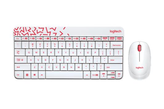 Logitech MK240 Wireless Combo Keyboard and Mouse White