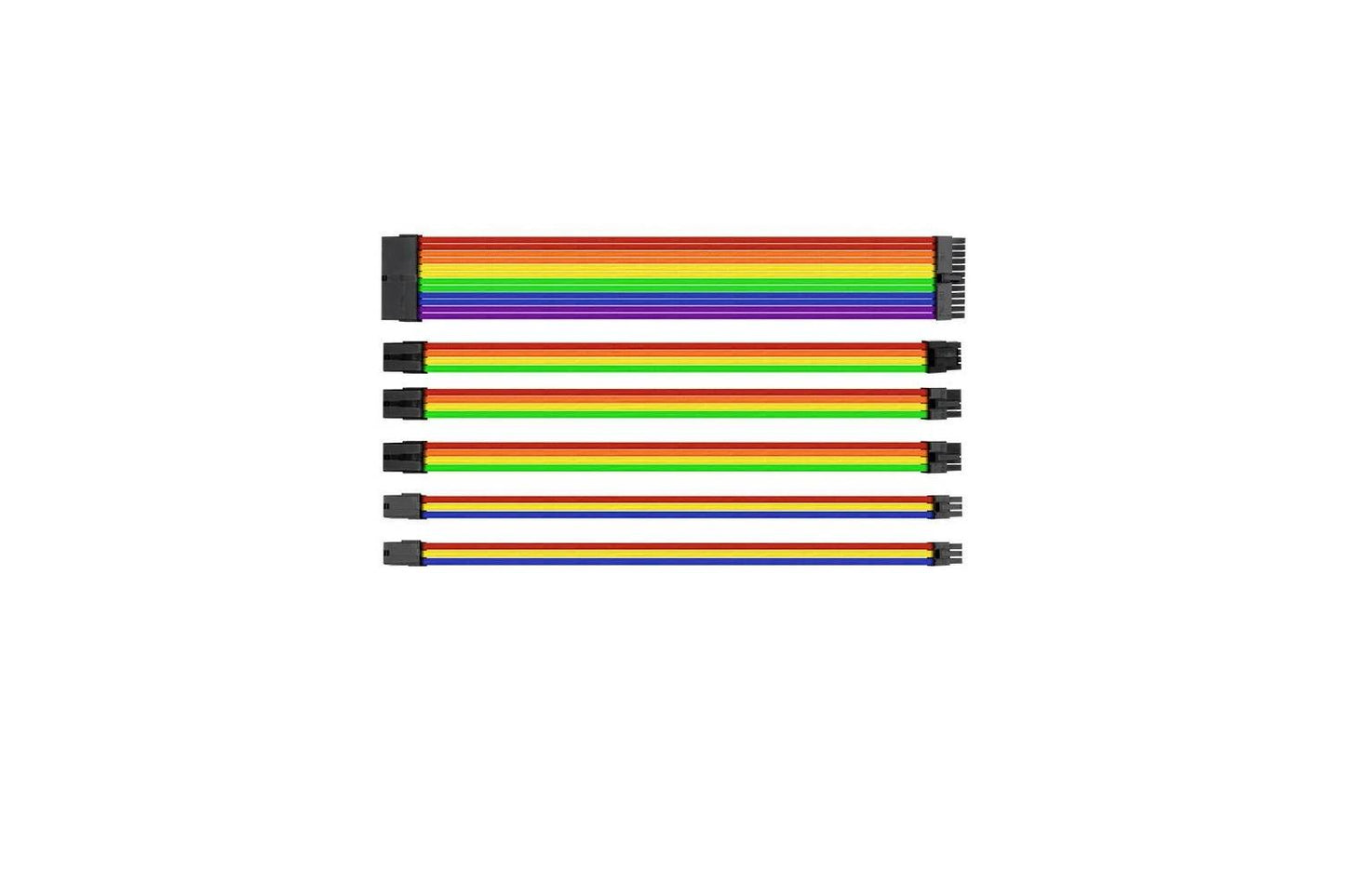 Thermaltake TtMod Sleeve Cable (Cable Extension) – Rainbow
