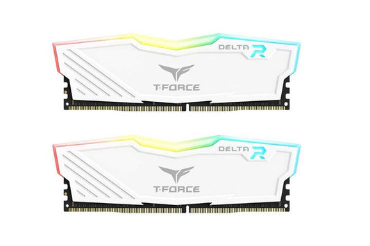 Teamgroup T-force DELTA RGB DDR4 Gaming Memory 3600MHz 32GB (16GB x 2)  - White