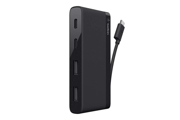 Belkin USB-IF Certified 4-Port Mini USB-C Hub for Type c for MacBook, Laptop and Desktop