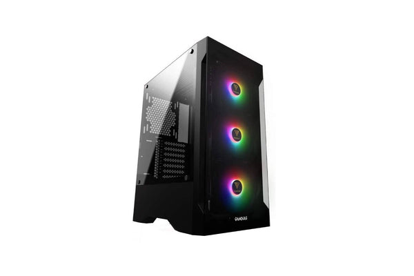 Gamdias TALOS E2 Mid Tower PC case with built-in three 120mm ARGB fans