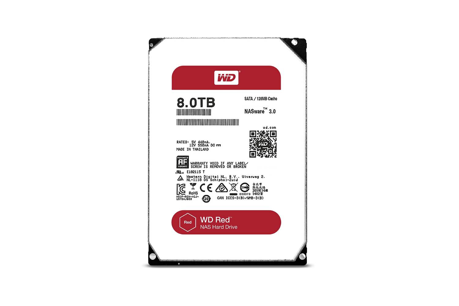 WD Red 8TB NAS Hard Disk Drive (WD80EFAX)