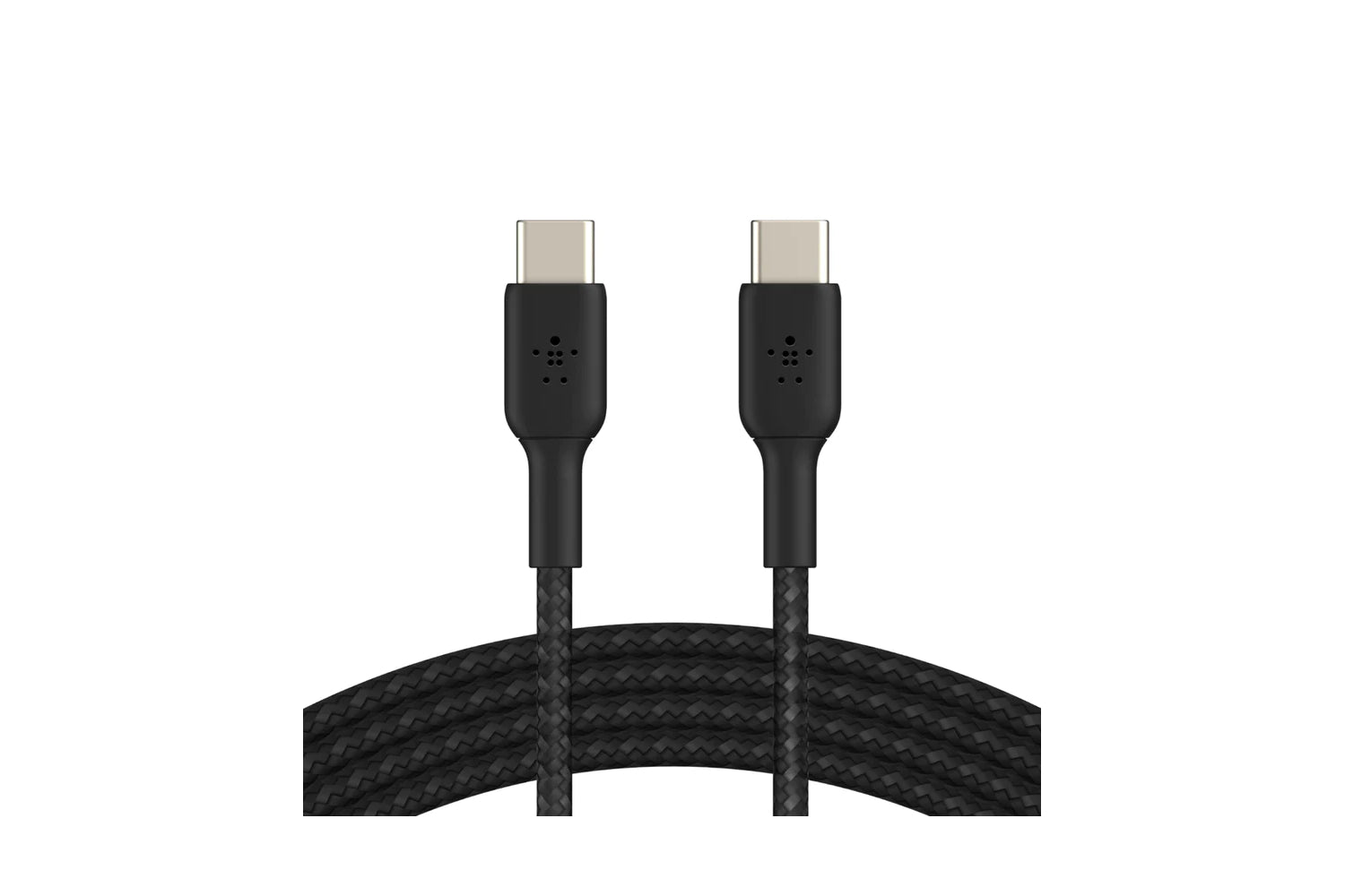Belkin USB C to USB C Fast Charging Type C Cable Tough Unbreakable Braided Nylon Material, 60W PD, 3.3 feet (1 Meter) – Black, USB-IF Certified-Cables-computerspace
