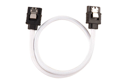 Corsair Premium Sleeved SATA 6Gbps 30cm Cable — White