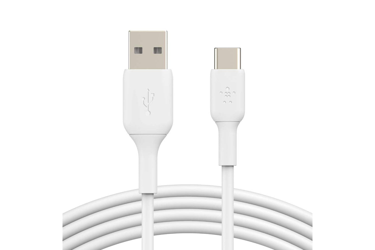 Belkin Type C to USB-A 2.0 Male Cable 3.3 feet (1 meter) - White, USB-IF Certified, Supports Fast Charging-Cables-computerspace