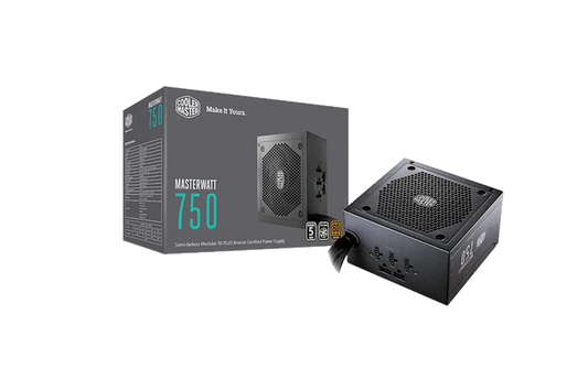Cooler Master MW Semi-Modular 750W A/UK Cable Power Supply