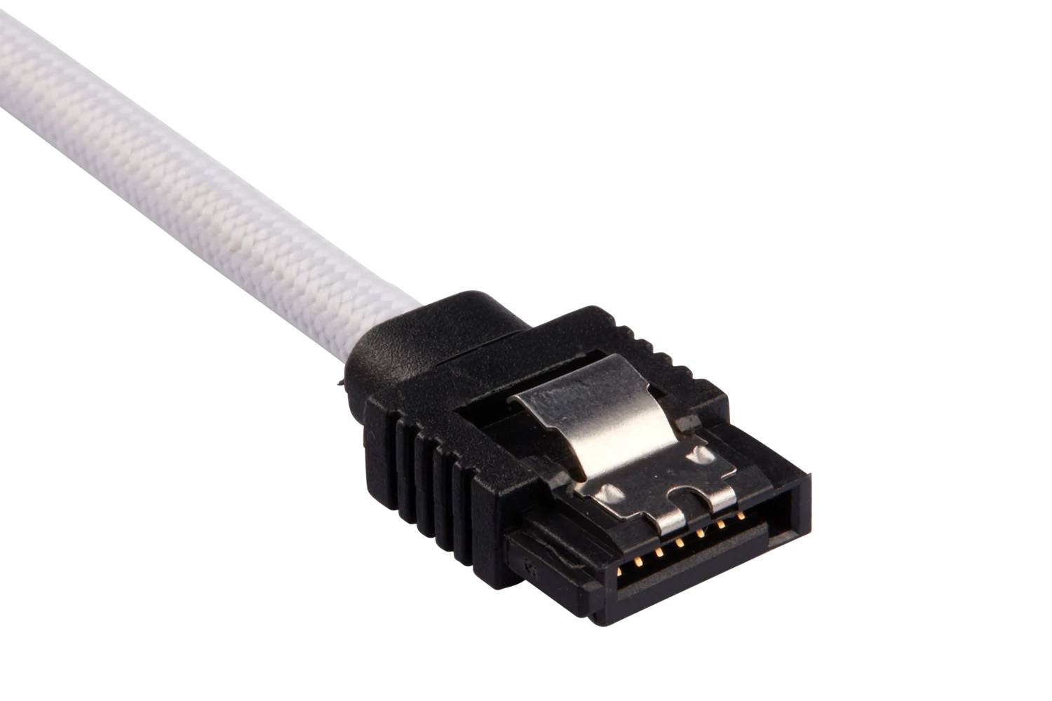 Corsair Premium Sleeved SATA 6Gbps 30cm Cable — White