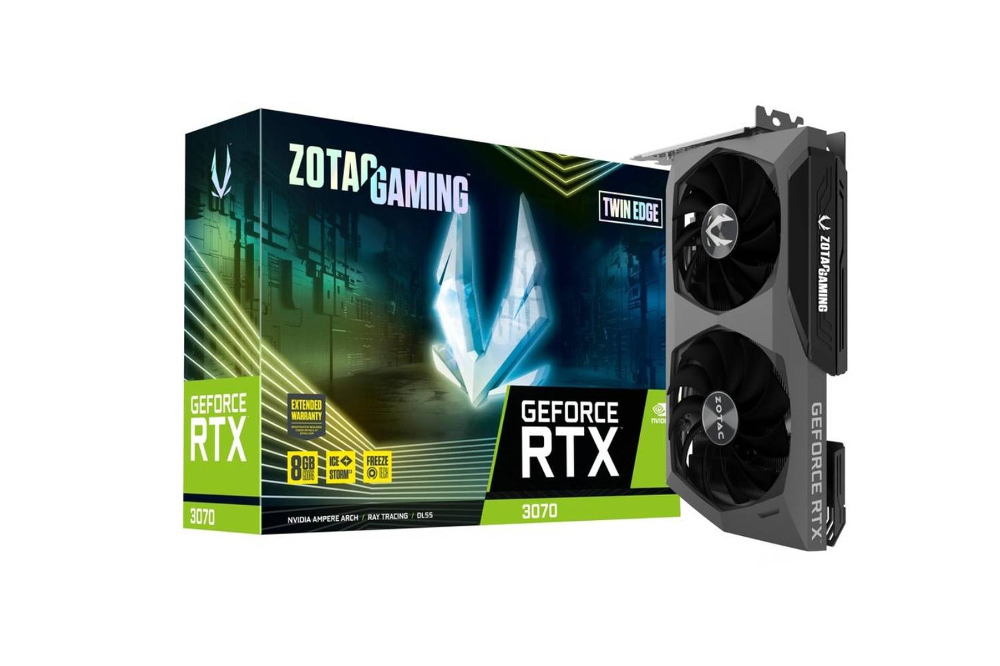 ZOTAC GAMING GeForce RTX 3070 Twin Edge OC Graphics card.