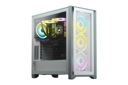 Corsair 4000D AIRFLOW Tempered Glass Mid-Tower ATX Case — White