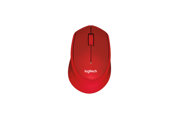 Logitech M331 Silent Plus Mouse Red