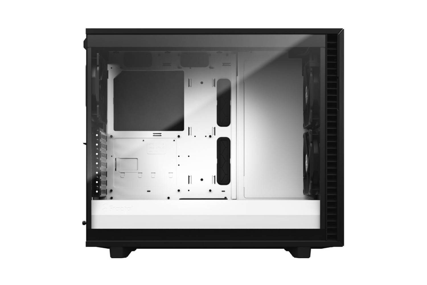 Fractal Define 7 Clear Tempered Glass Black/White Cabinet