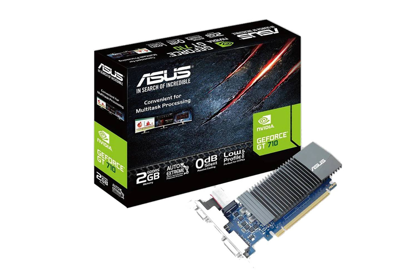 ASUS GeForce GT 710 2GB DDR3 low profile graphics card