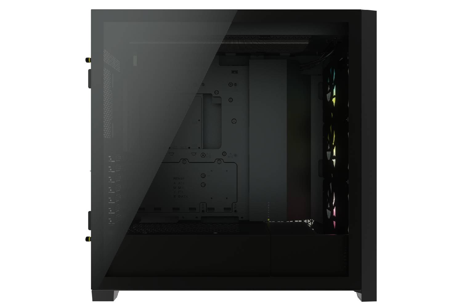 Corsair iCUE 5000X RGB Tempered Glass Mid-Tower ATX PC Smart Case — Black