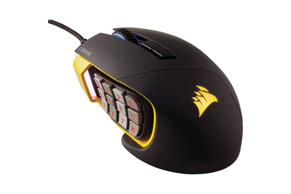 Corsair SCIMITAR PRO RGB Optical MOBA/MMO Gaming Mouse — Yellow