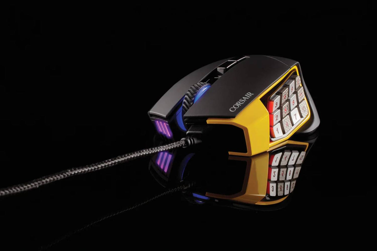 Corsair SCIMITAR PRO RGB Optical MOBA/MMO Gaming Mouse — Yellow