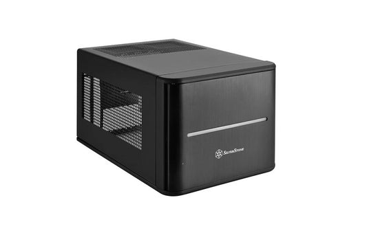 SilverStone Sst-Cs280 - Case Storage Mini-Itx Computer Case With Door, Black
