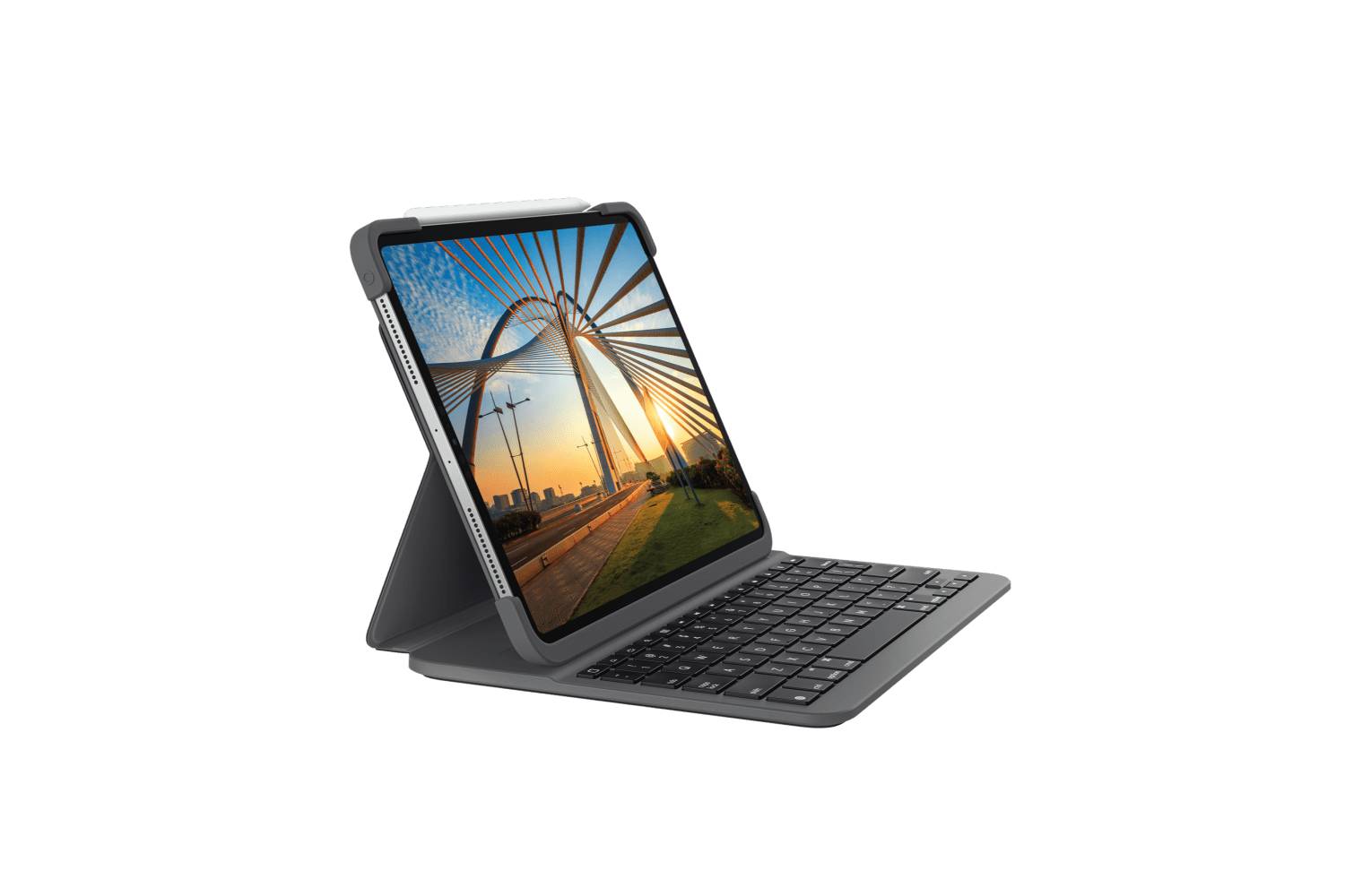 Logitech SLIM FOLIO PRO for iPad Pro 11-inch (1st & 2nd gen) Backlit Keyboard, Advanced Wireless Bluetooth, Magnetic Latch- Black-iPad FOLIO-Logitech-computerspace