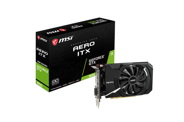 MSI Geforce GTX 1650 Aero ITX 4G OC Graphics Card