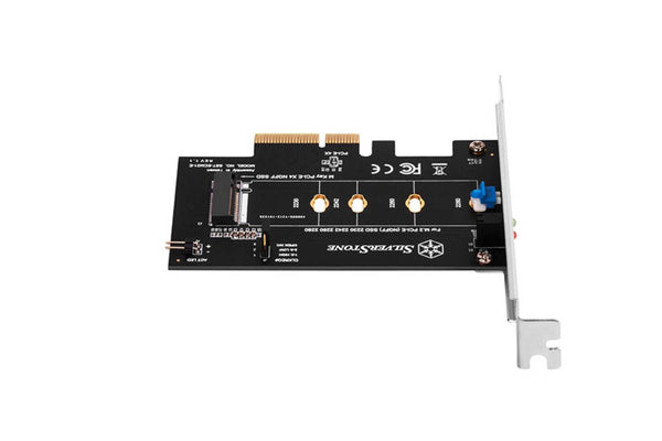 Silverstone ECM21-E Screwless design M.2 PCIe/NVMe SSD to PCIe x4 adapter card