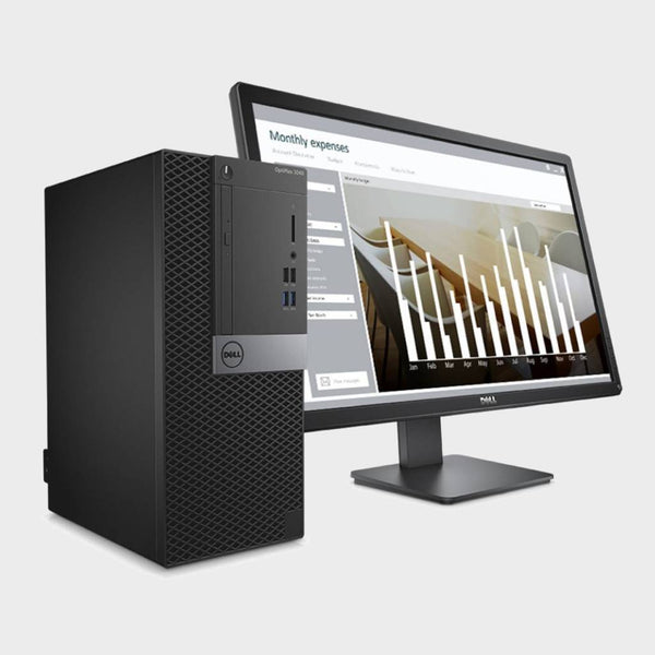 Dell Optiplex 5060 MT with Dos and 19.5" (inch) monitor complete desktop